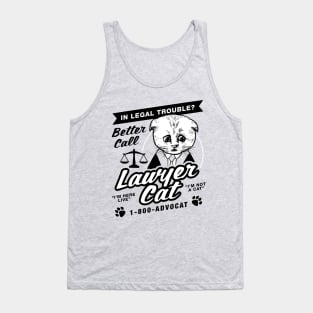 Lawyer Cat Tank Top